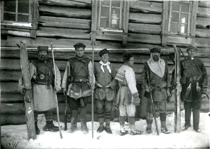 Коми-охотники начало ХХ века 