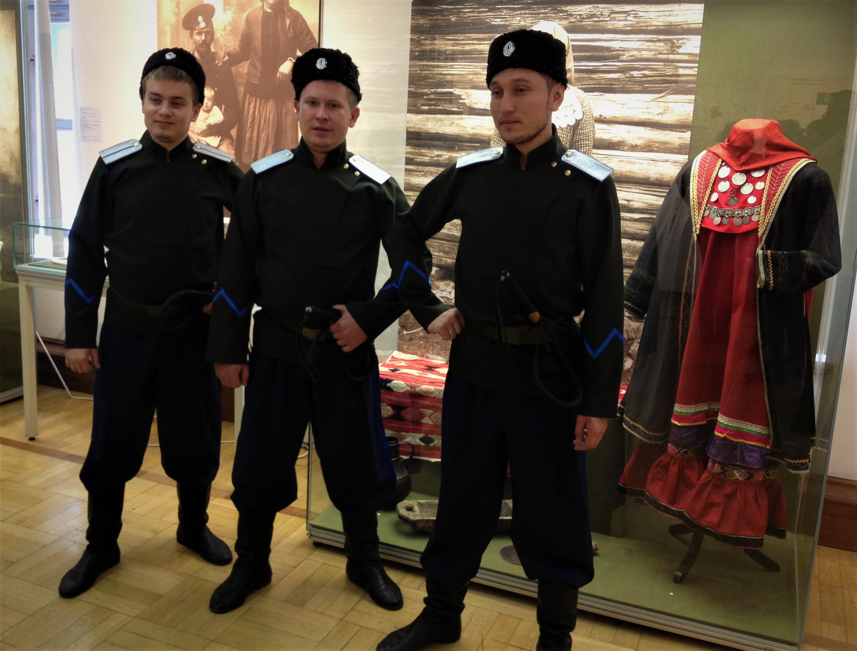 Казаки-нагайбаки на выставке в Казани 